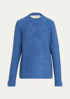 God's True CashmereCashmere Boucle Knit Crewneck Sweater
