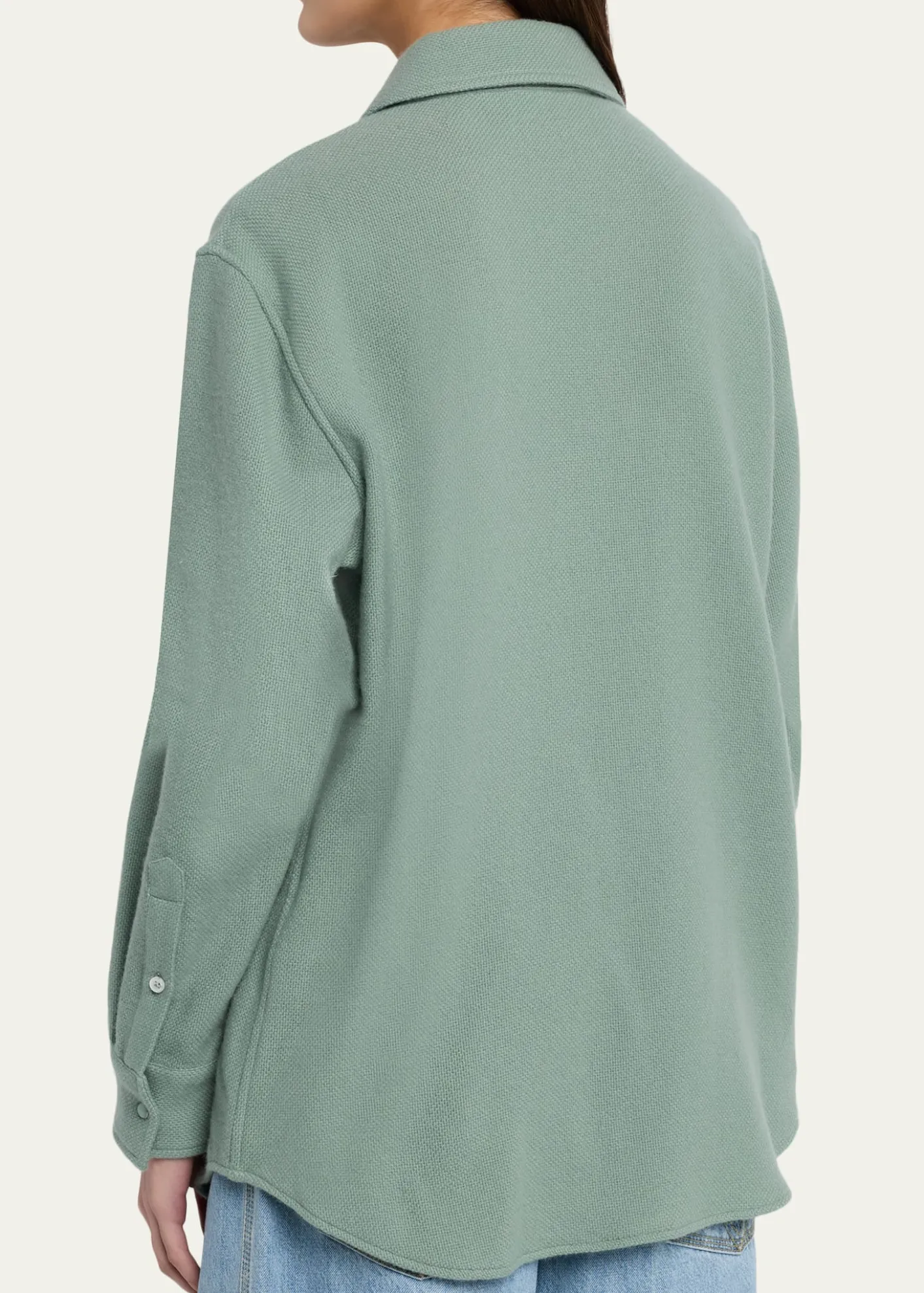 God's True CashmereCashmere Button-Front Shirt