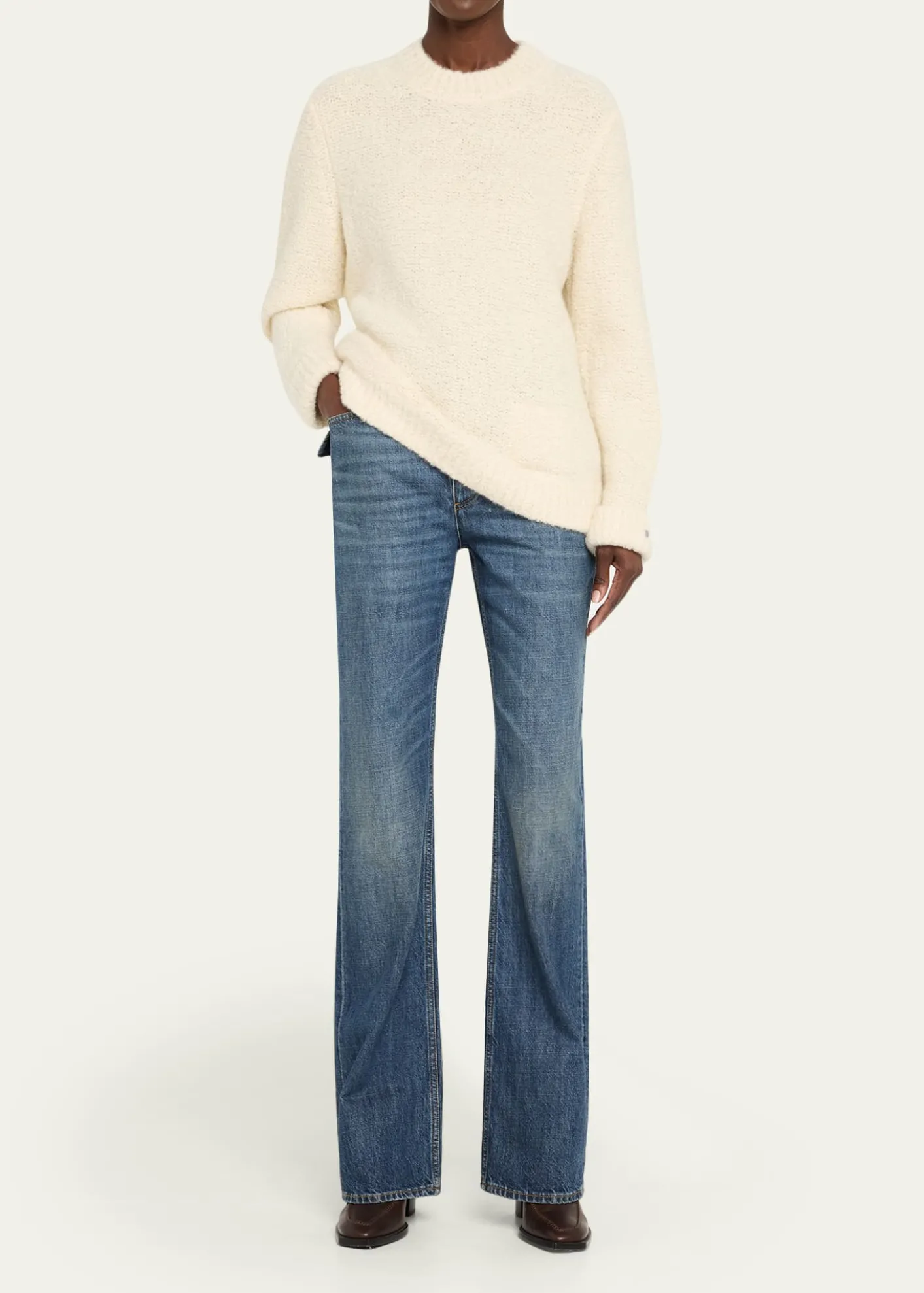 God's True CashmereCloud Boucle Cashmere Sweater