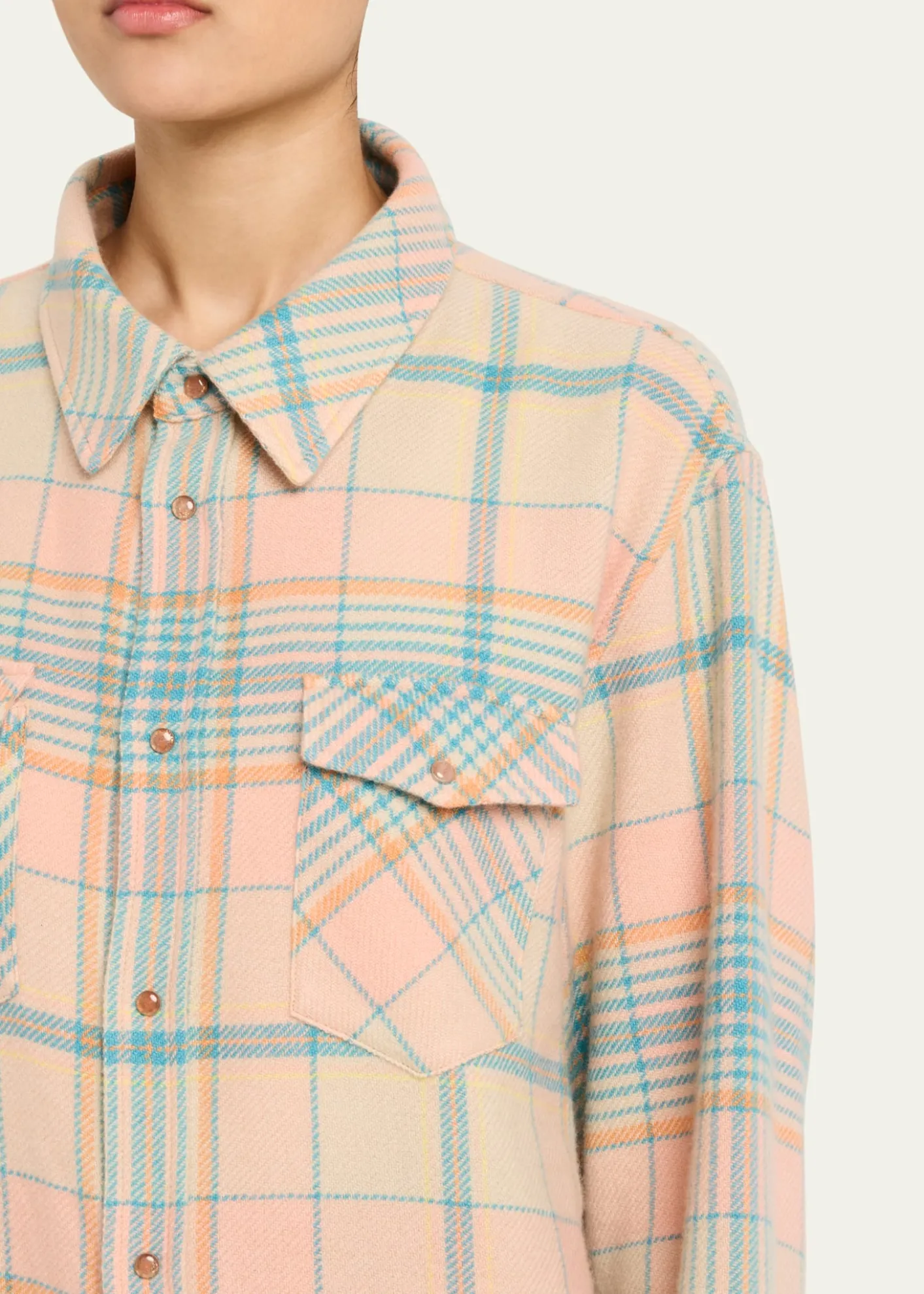 God's True CashmereLover Tartan Cashmere Shirt
