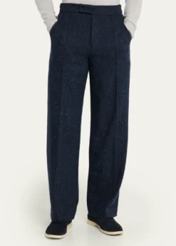 God's True CashmereMen's Cashmere Two-Pocket Tigers Eye Button-Down Shirt