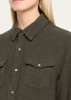 God's True CashmereSable Solid Cashmere Flannel Shirt