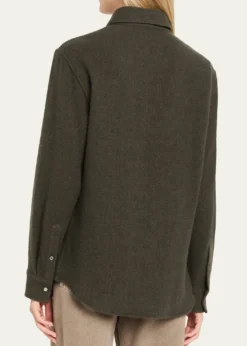 God's True CashmereSable Solid Cashmere Flannel Shirt
