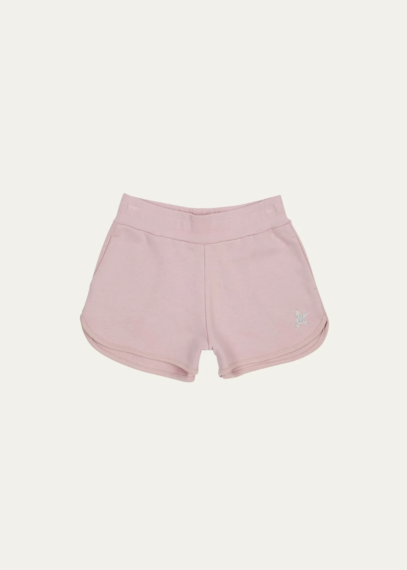 Golden GooseGirl's Glitter Star Fleece Shorts, Size 4-10