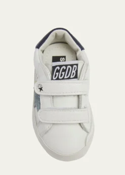 Golden GooseKid's Old School Nappa Leather and Suede Sneakers, Baby