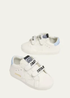 Golden GooseKid's Old School Glitter Dual-Grip Sneakers, Babies