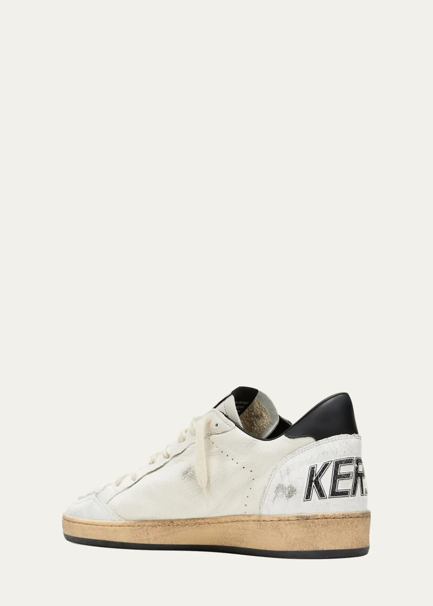Golden GooseMen's Ball Star Distressed Leather Low-Top Sneakers