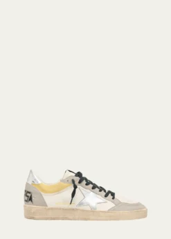 Golden GooseMen's Ball Star Metallic Leather Low-Top Sneakers, Exclusive