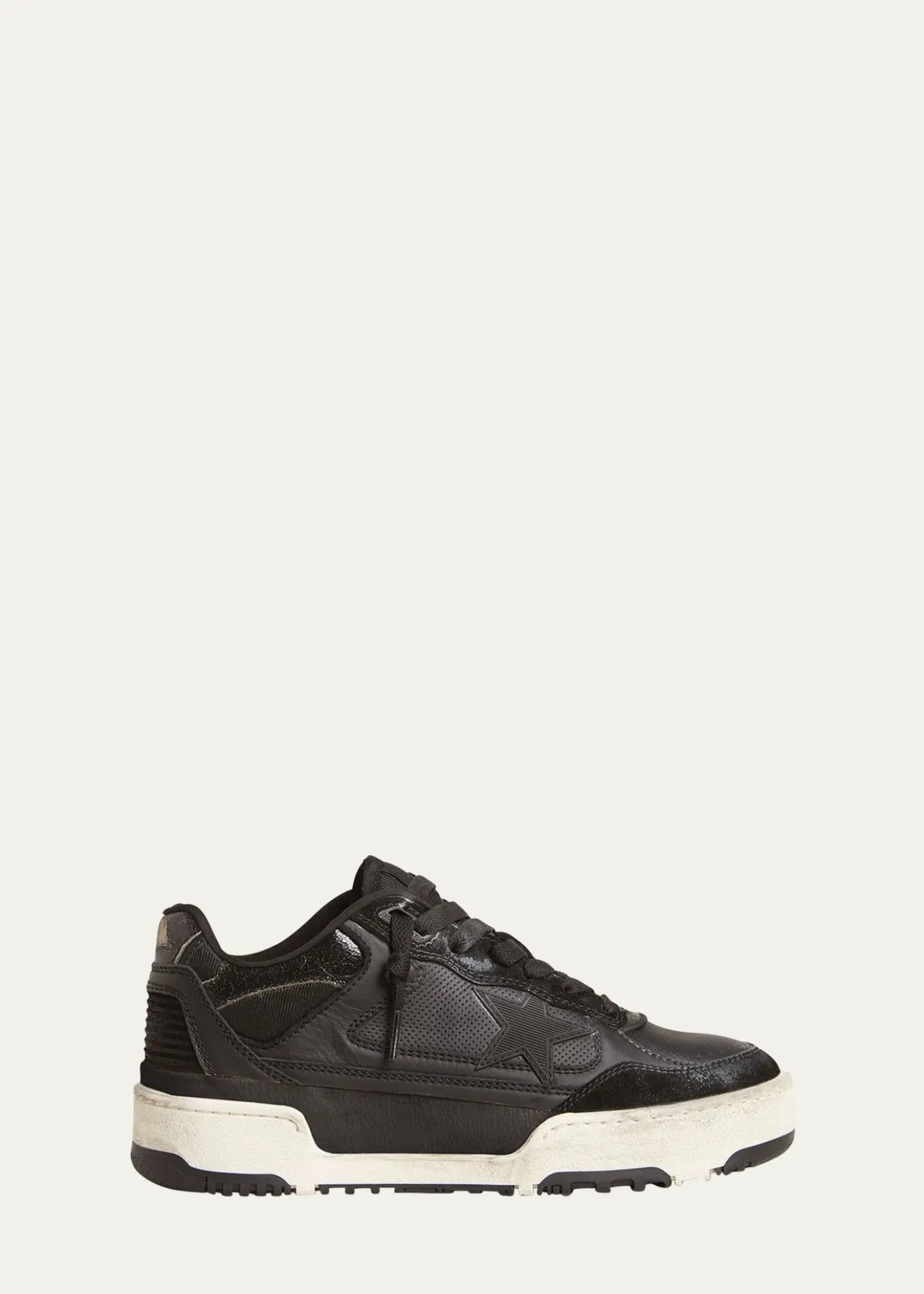 Golden GooseMen’s Forty2 Leather and Suede Low-Top Sneakers
