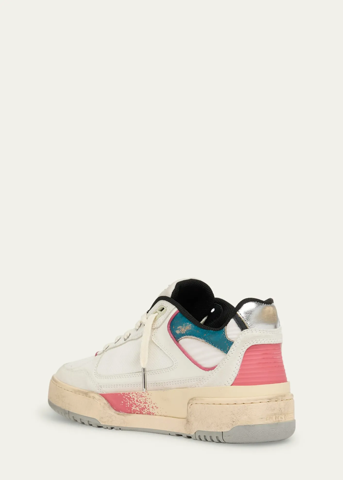 Golden GooseMen’s Forty2 Leather and Suede Low-Top Sneakers