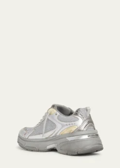 Golden GooseMen's Lightstar Mesh and Leather Runner Sneakers