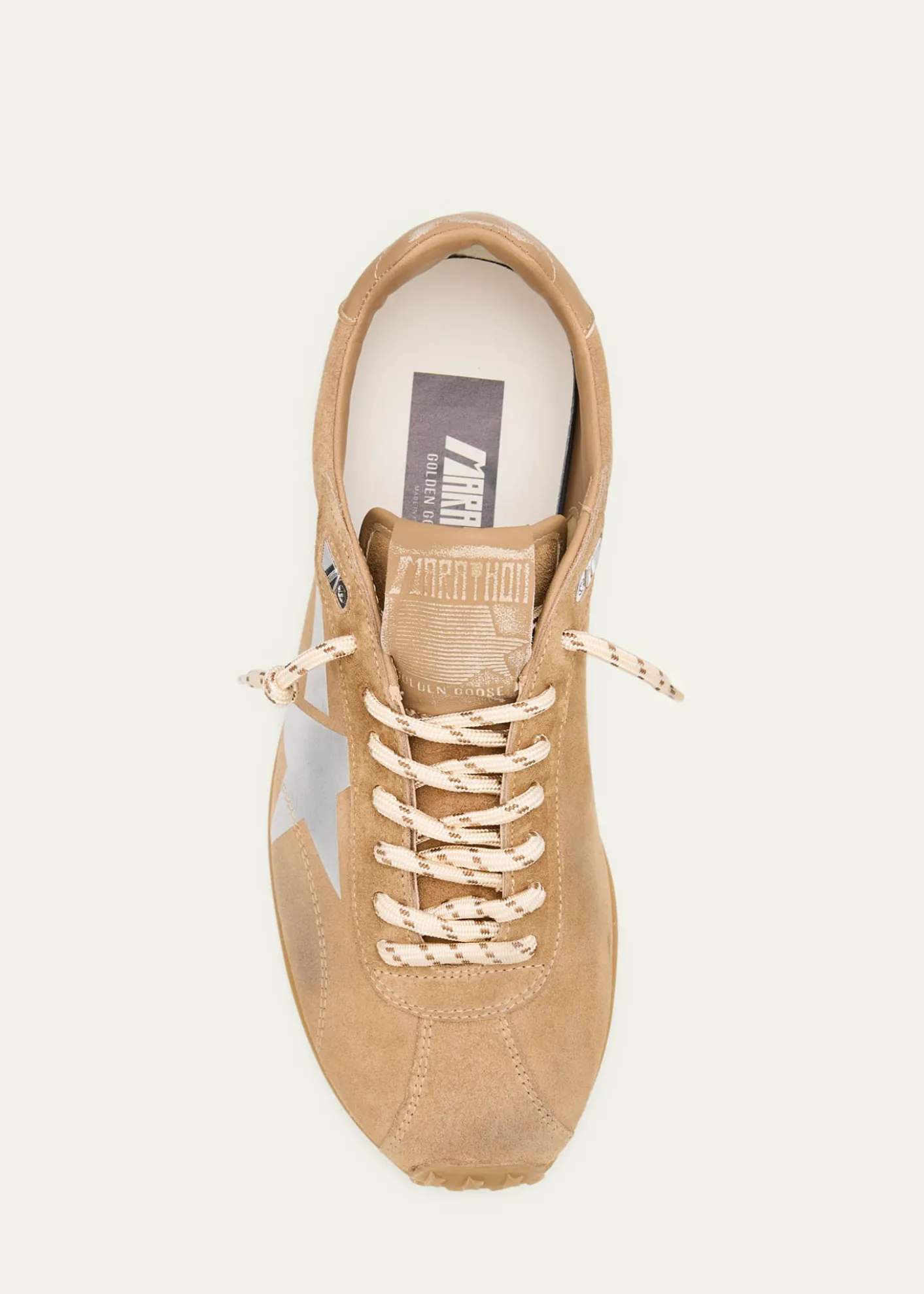 Golden GooseMen’s Marathon Suede Low-Top Sneakers