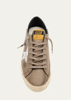 Golden GooseMen's Super-Star Croc-Printed Nubuck Leather Sneakers, Exclusive