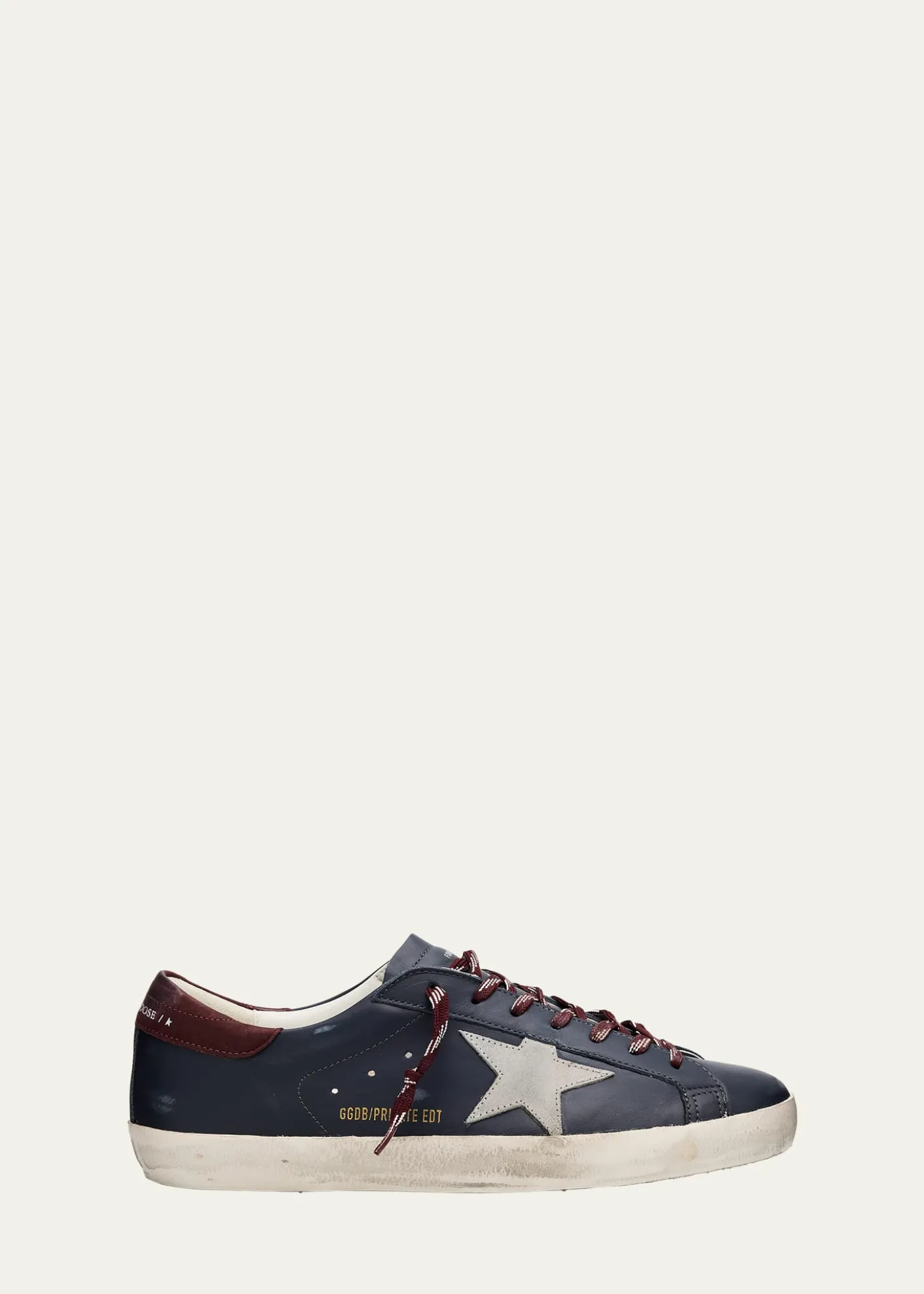 Golden GooseMen's Super-Star Leather Low-Top Sneakers