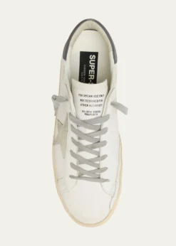 Golden GooseMen's Super-Star Leather and Suede Low-Top Sneakers