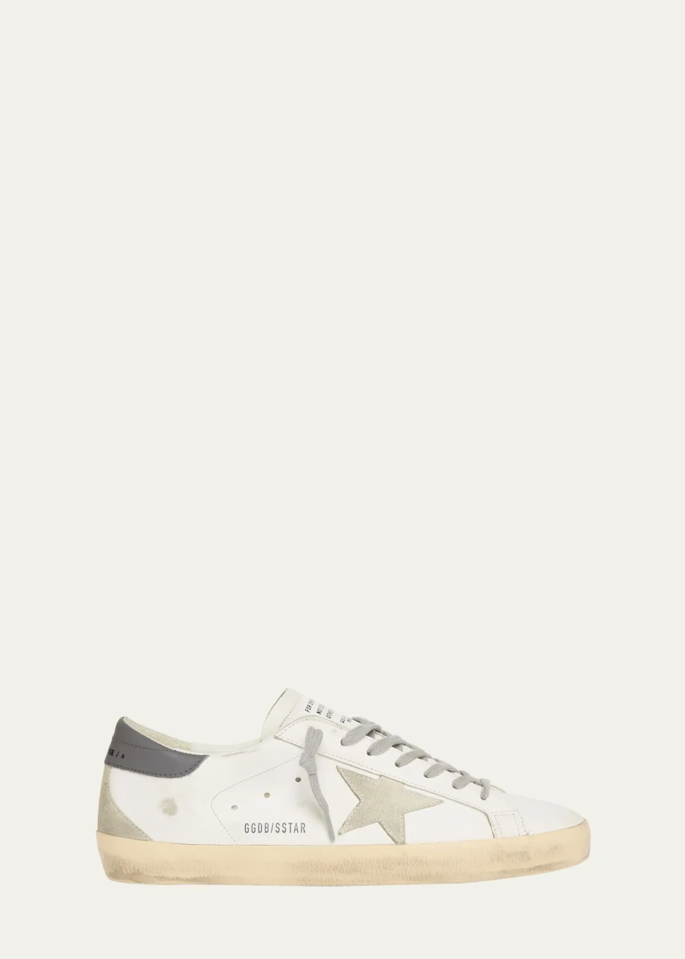 Golden GooseMen's Super-Star Leather and Suede Low-Top Sneakers