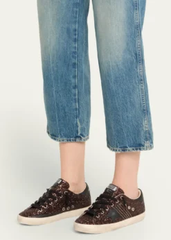 Golden GooseSuper-Star Low-Top Glitter Sneakers