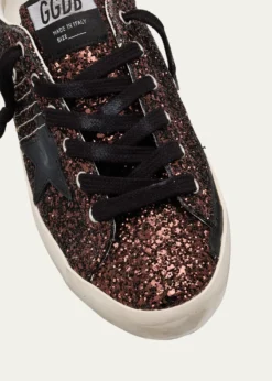 Golden GooseSuper-Star Low-Top Glitter Sneakers