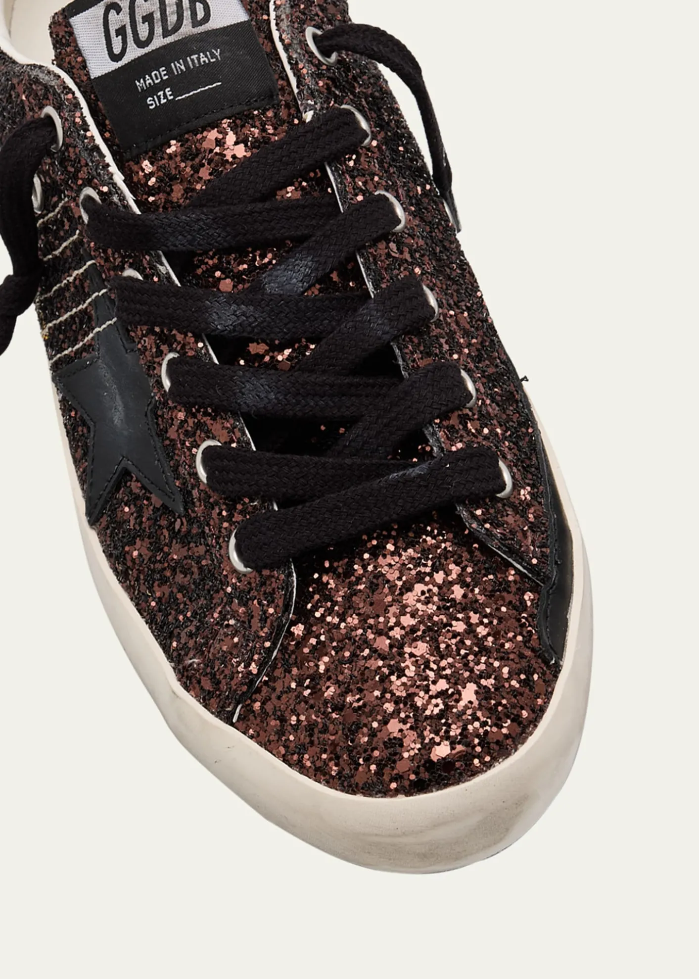 Golden GooseSuper-Star Low-Top Glitter Sneakers