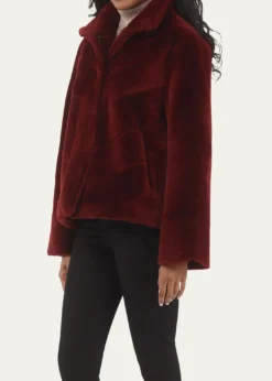 GorskiReversible Merino Shearling Lamb Chevron Jacket