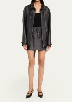 GRACE LINGRelics Belted Mini Skirt