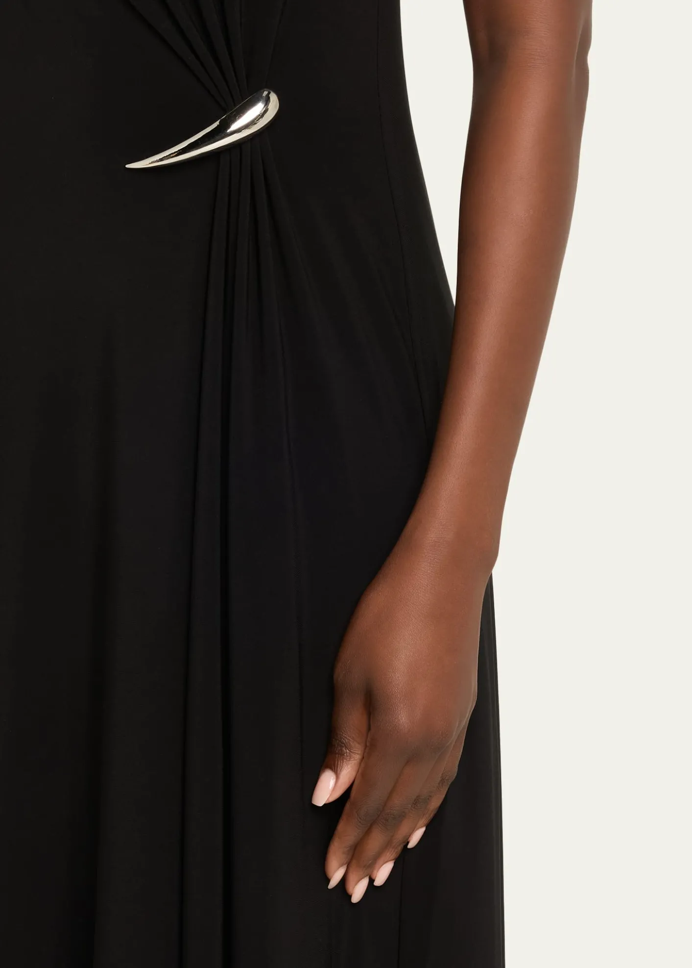 GRACE LINGStrapless Claw Gathered Maxi Dress