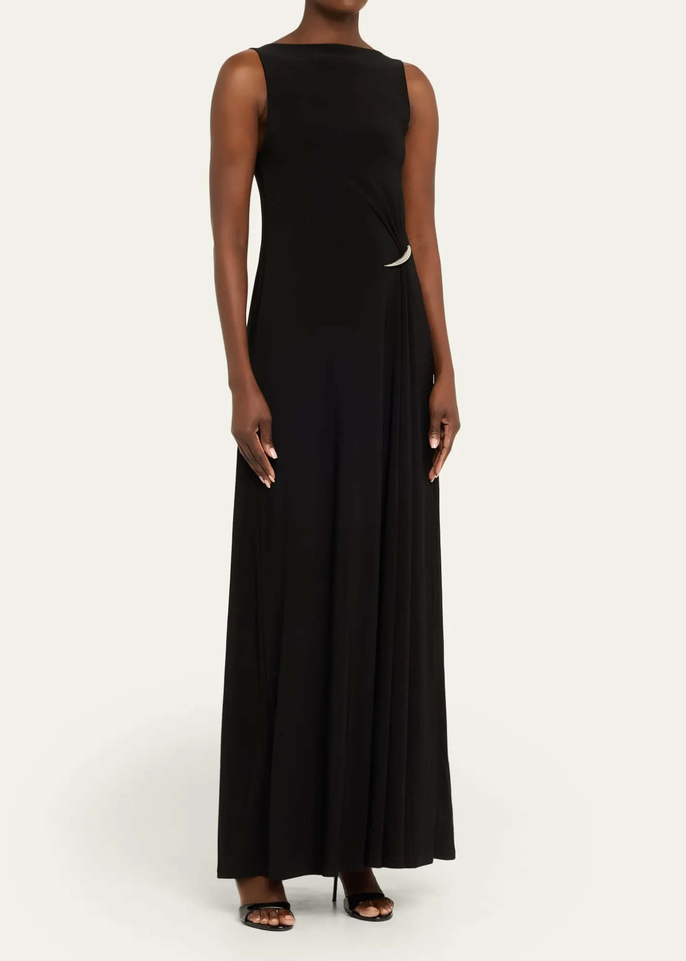 GRACE LINGStrapless Claw Gathered Maxi Dress
