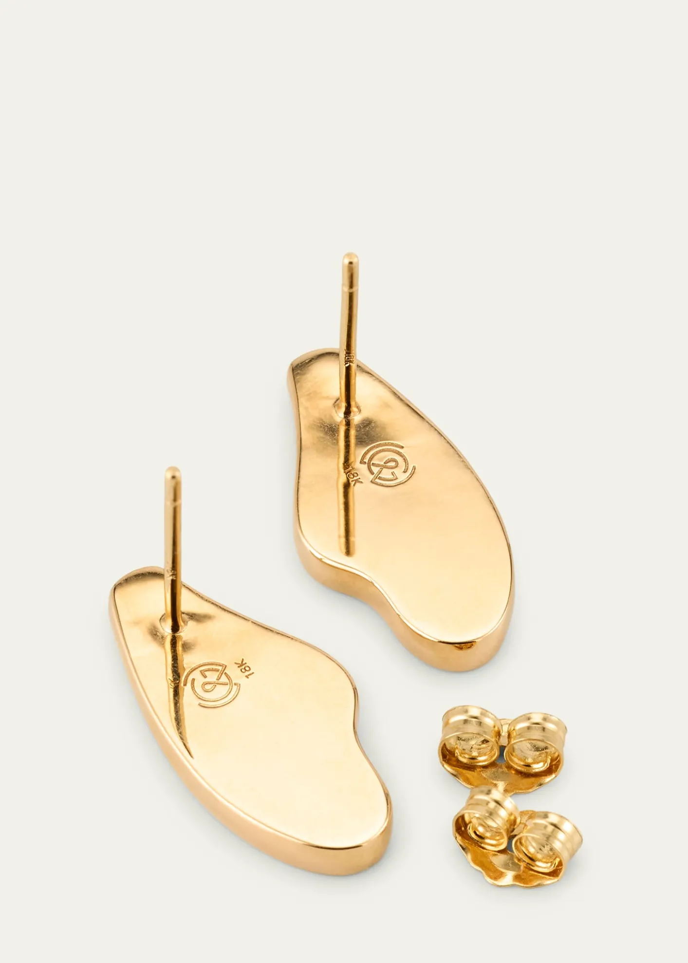 Grace Winfrey18K Honey Bee Wing Stud Earrings