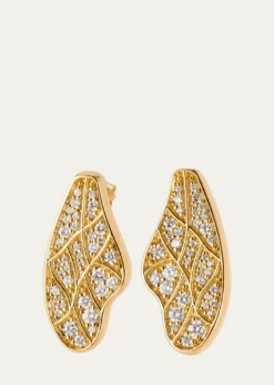 Grace Winfrey18K Honey Bee Wing Stud Earrings