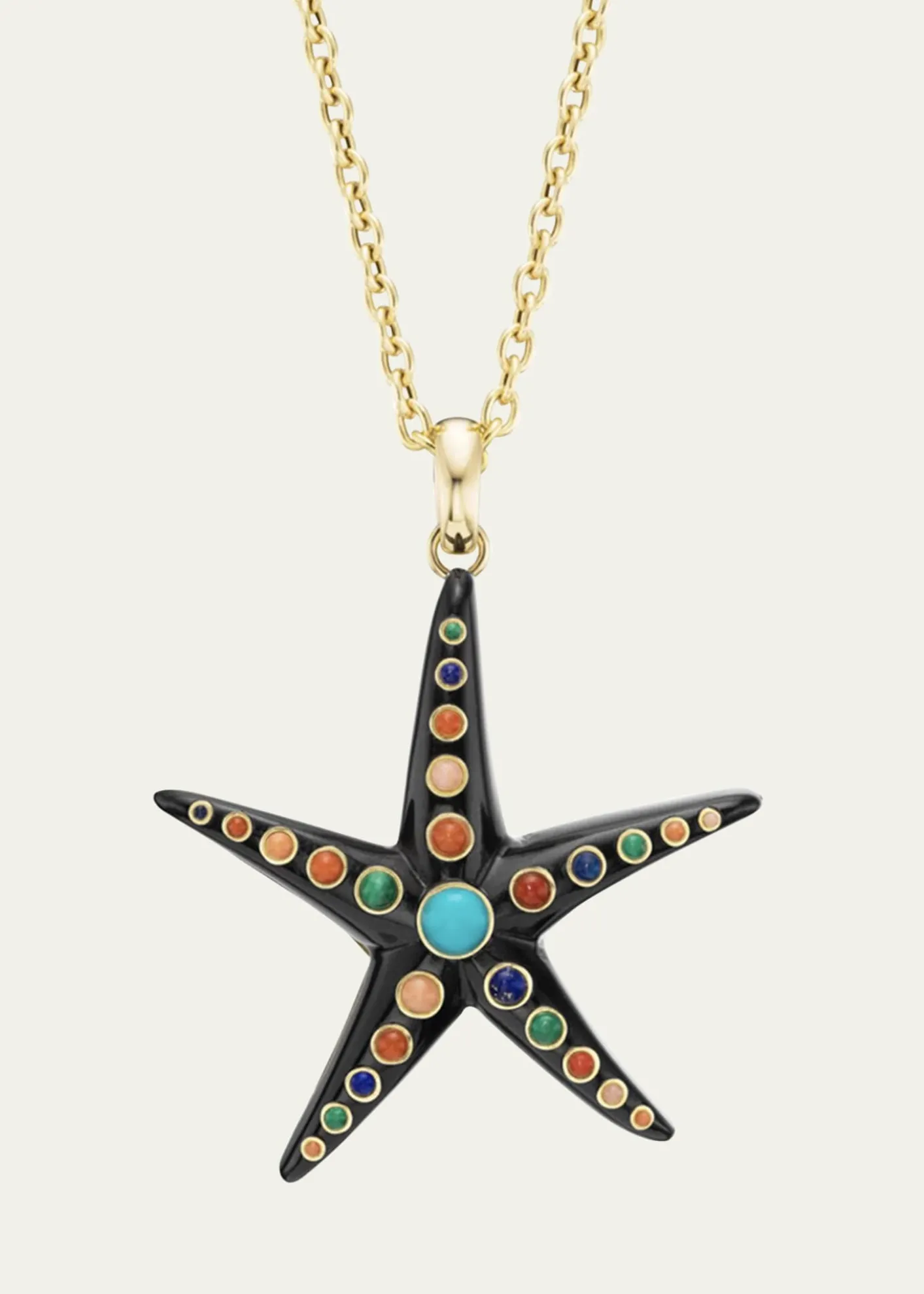 Grace Winfrey18K Large Starfish Pendant Necklace, 18"L