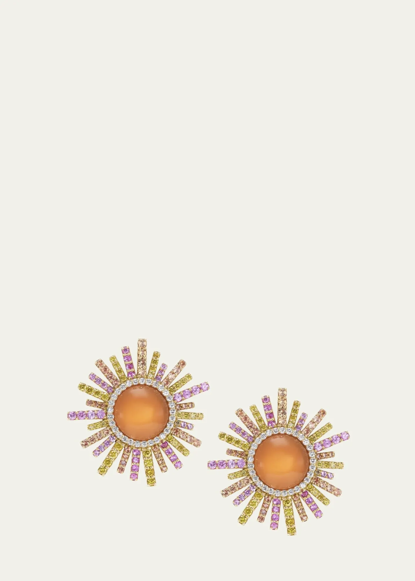 Grace Winfrey18K Sun Stud Earrings