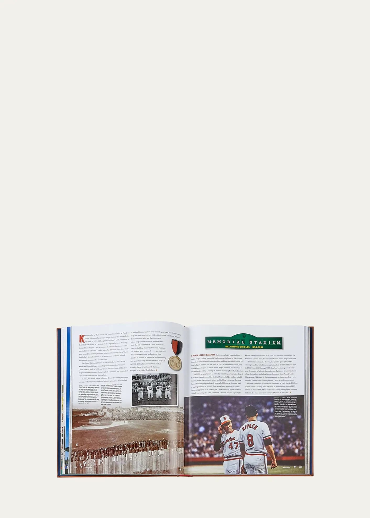 Graphic Image"Ballparks" Leather Bound Book