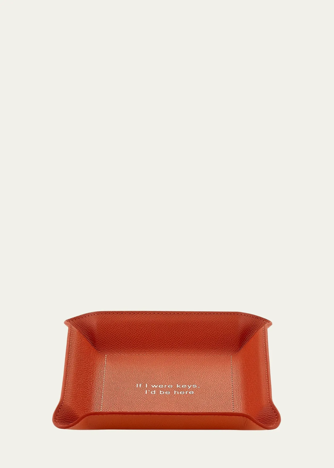 Graphic Image"If I Were Keys, I'd Be Here" Leather Valet Tray