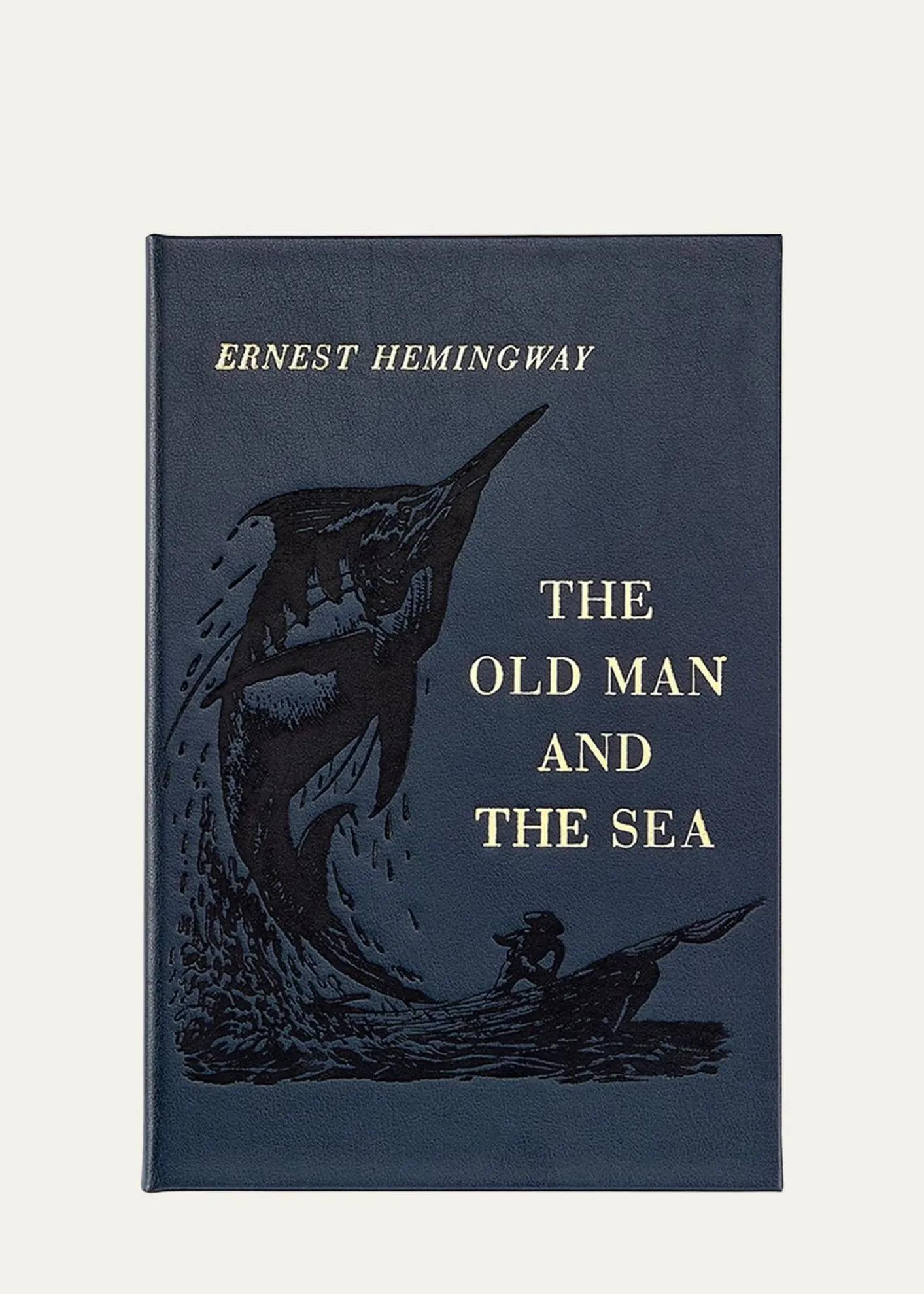 Graphic Image"The Old Man and the Sea" Leather Bound Book by Ernest Hemingway