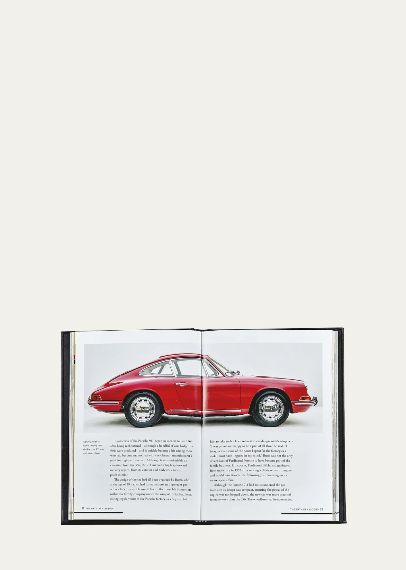 Graphic Image"The Story of Porsche" Leather Bound Book by Luke Smith