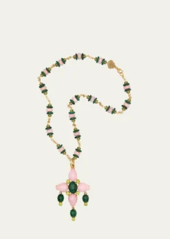 Grazia And Marica Vozza18K Yellow Gold Chain and Flower Charm Necklace, 20"L