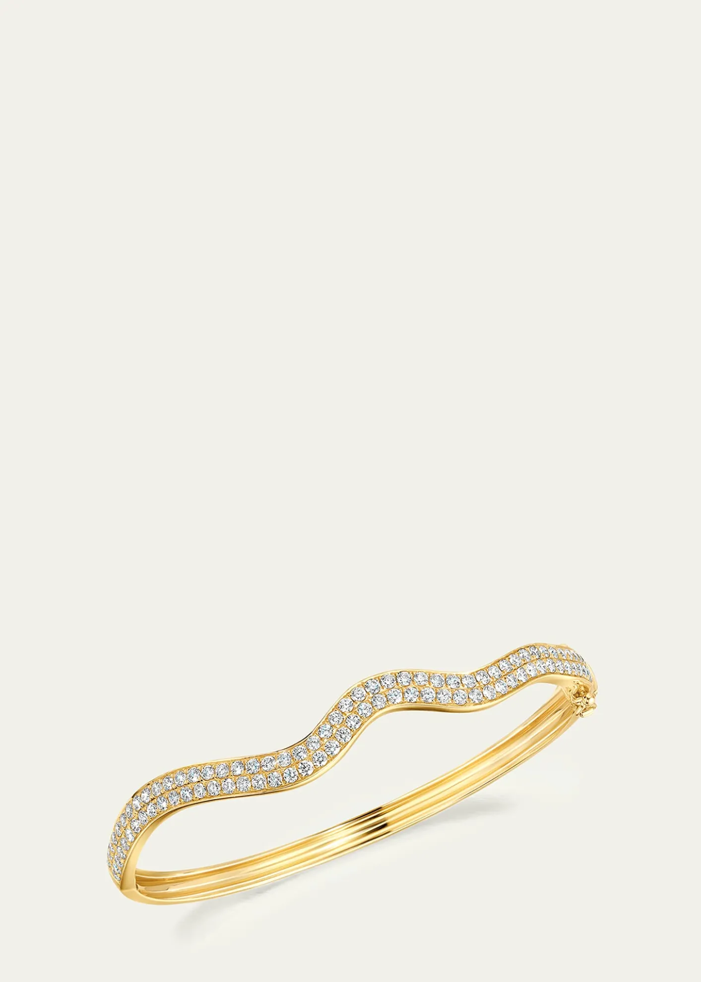 Graziela Gems18K Rio Diamond Double Bangle Bracelet