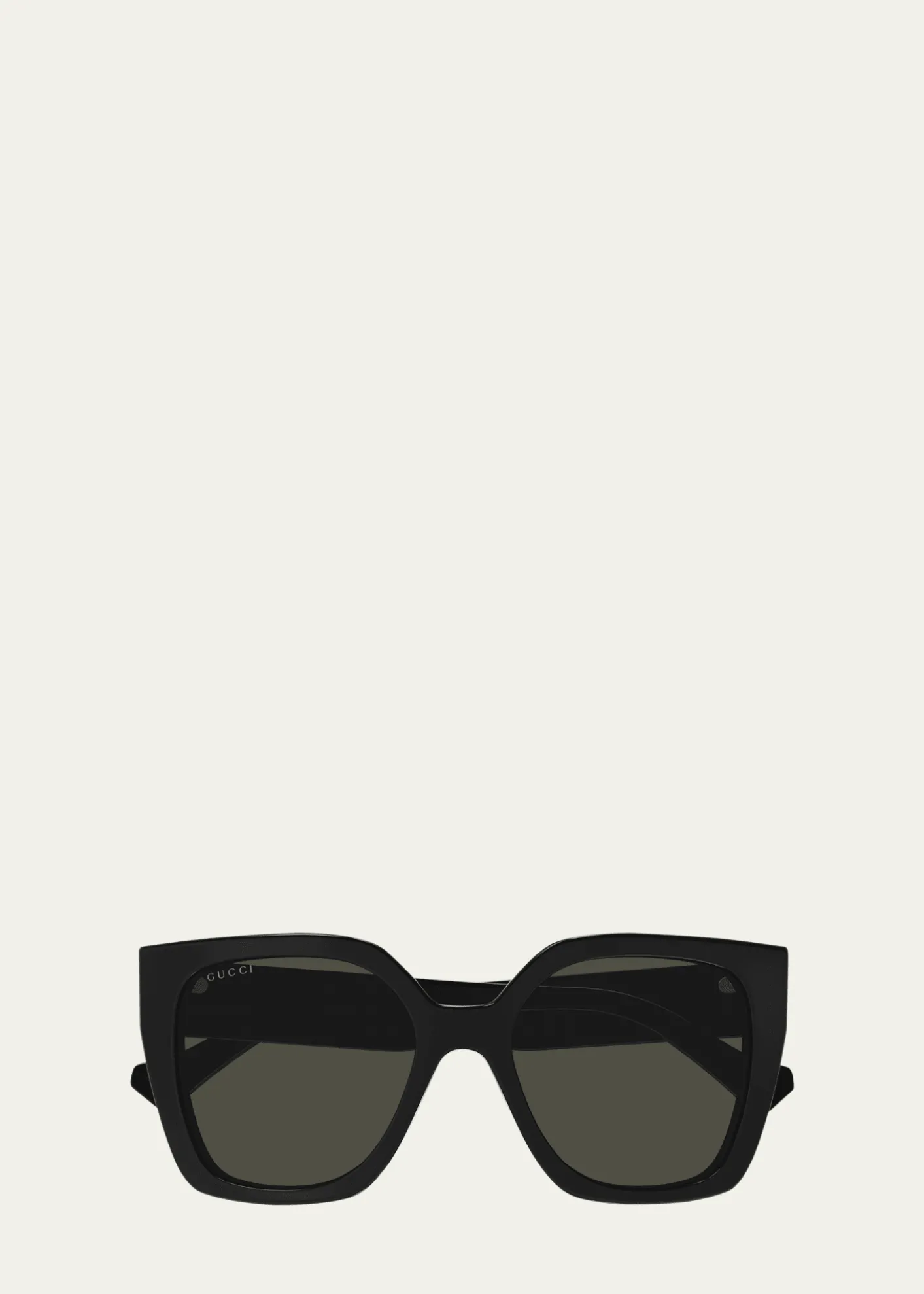 GucciColor-Block GG Injection Plastic Cat-Eye Sunglasses