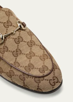 GucciGG Canvas Flat Loafers