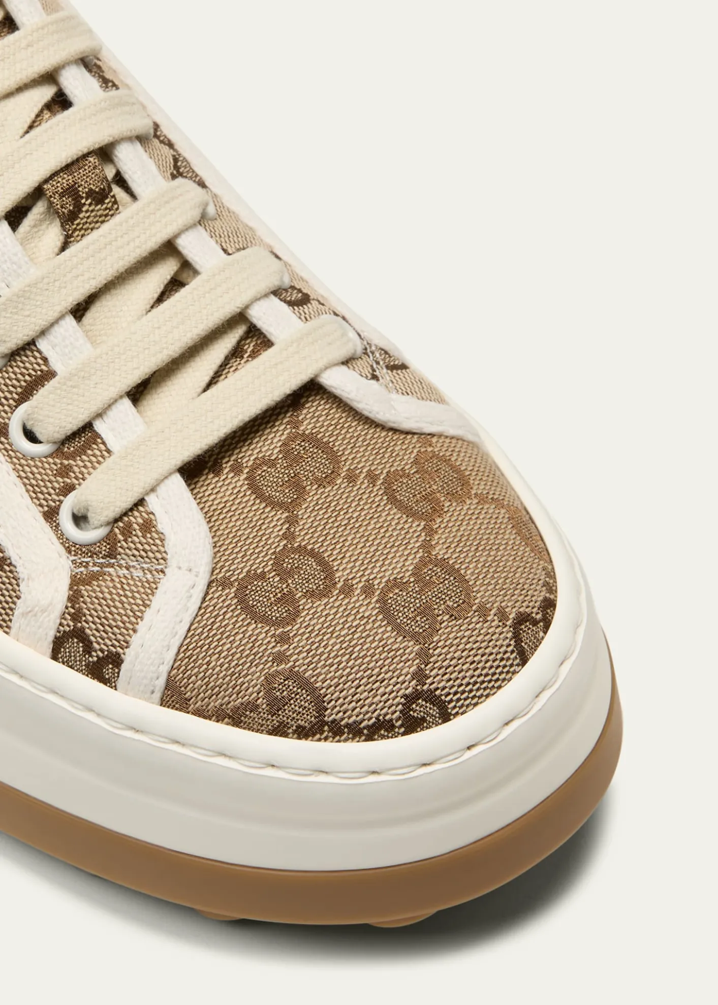 GucciGG Canvas Low-Top Platform Sneakers