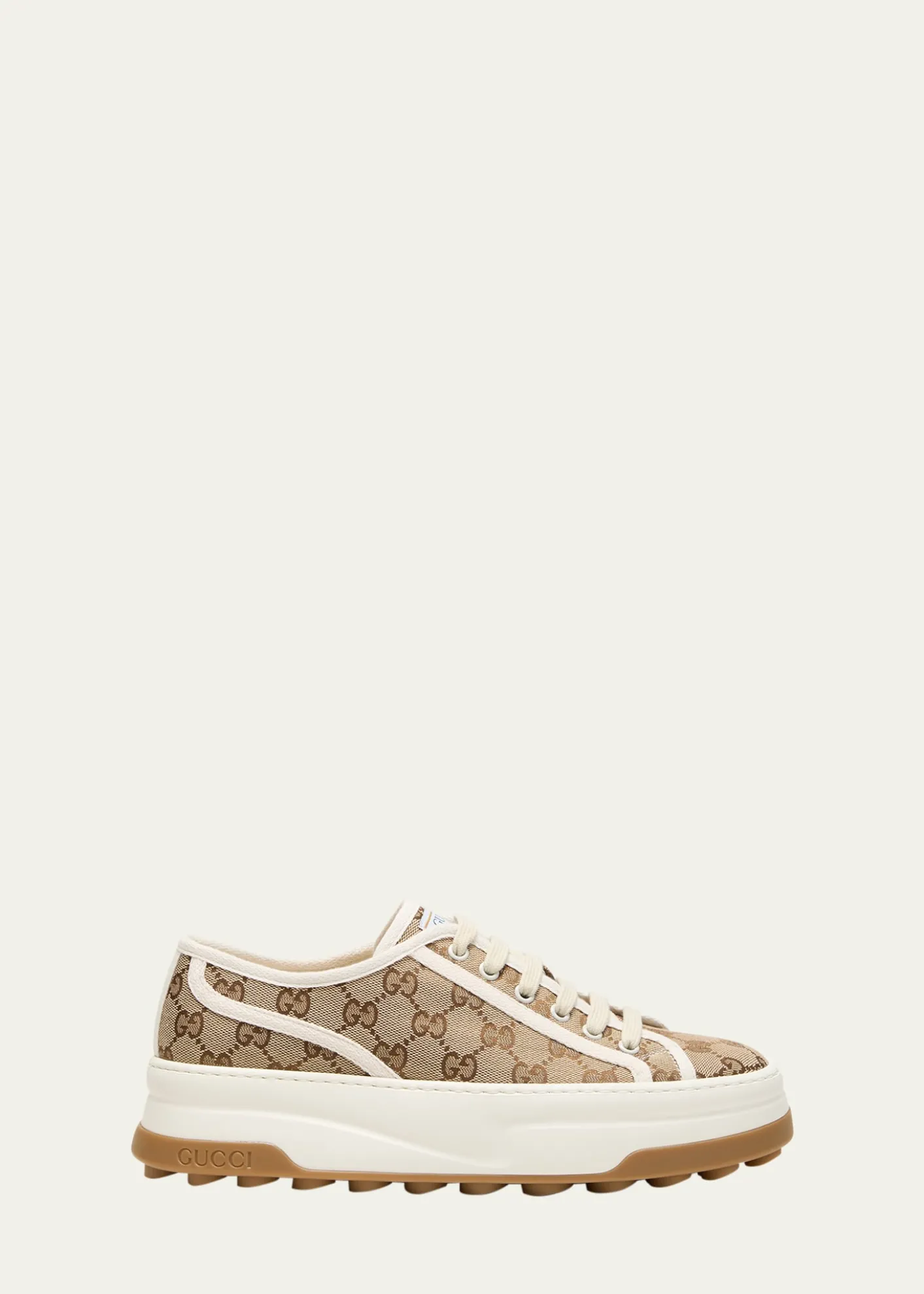 GucciGG Canvas Low-Top Platform Sneakers