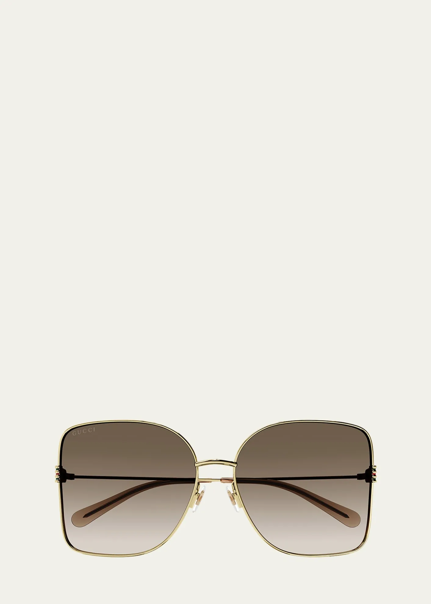 GucciGradient GG Metal & Acetate Butterfly Sunglasses