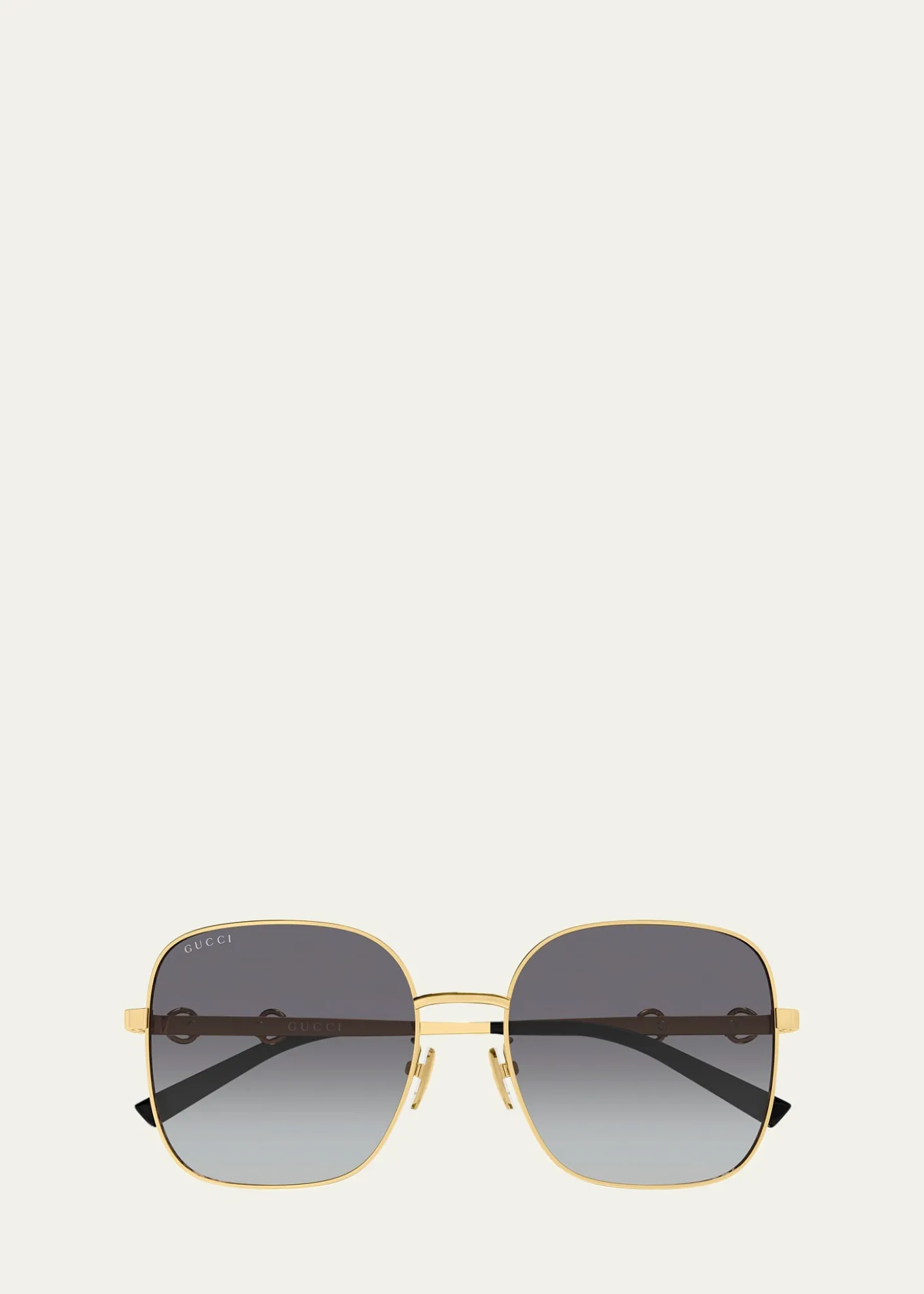 GucciHorsebit 58mm Square Sunglasses