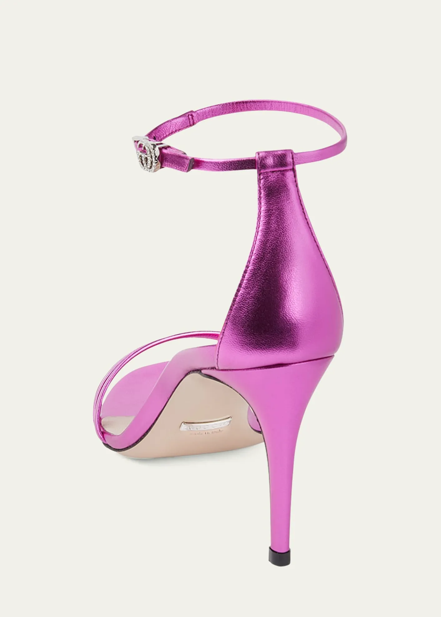 GucciIlse Metallic Leather Sandals