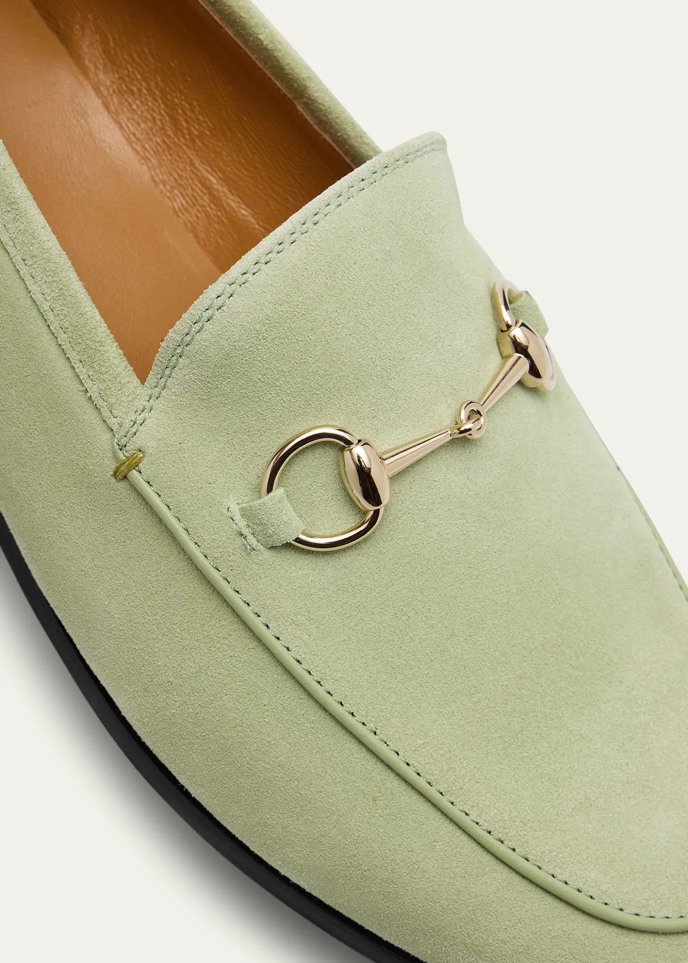 GucciJordaan Horsebit Suede Loafers