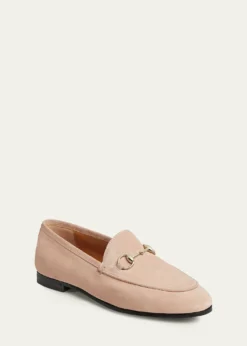 GucciJordaan Suede Horsebit Loafers