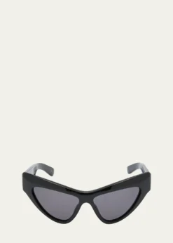GucciLogo Acetate Butterfly Sunglasses