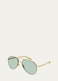 GucciMen's Metal Aviator Sunglasses