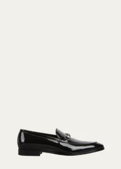 GucciMen's Next Patent Leather Bit Loafers