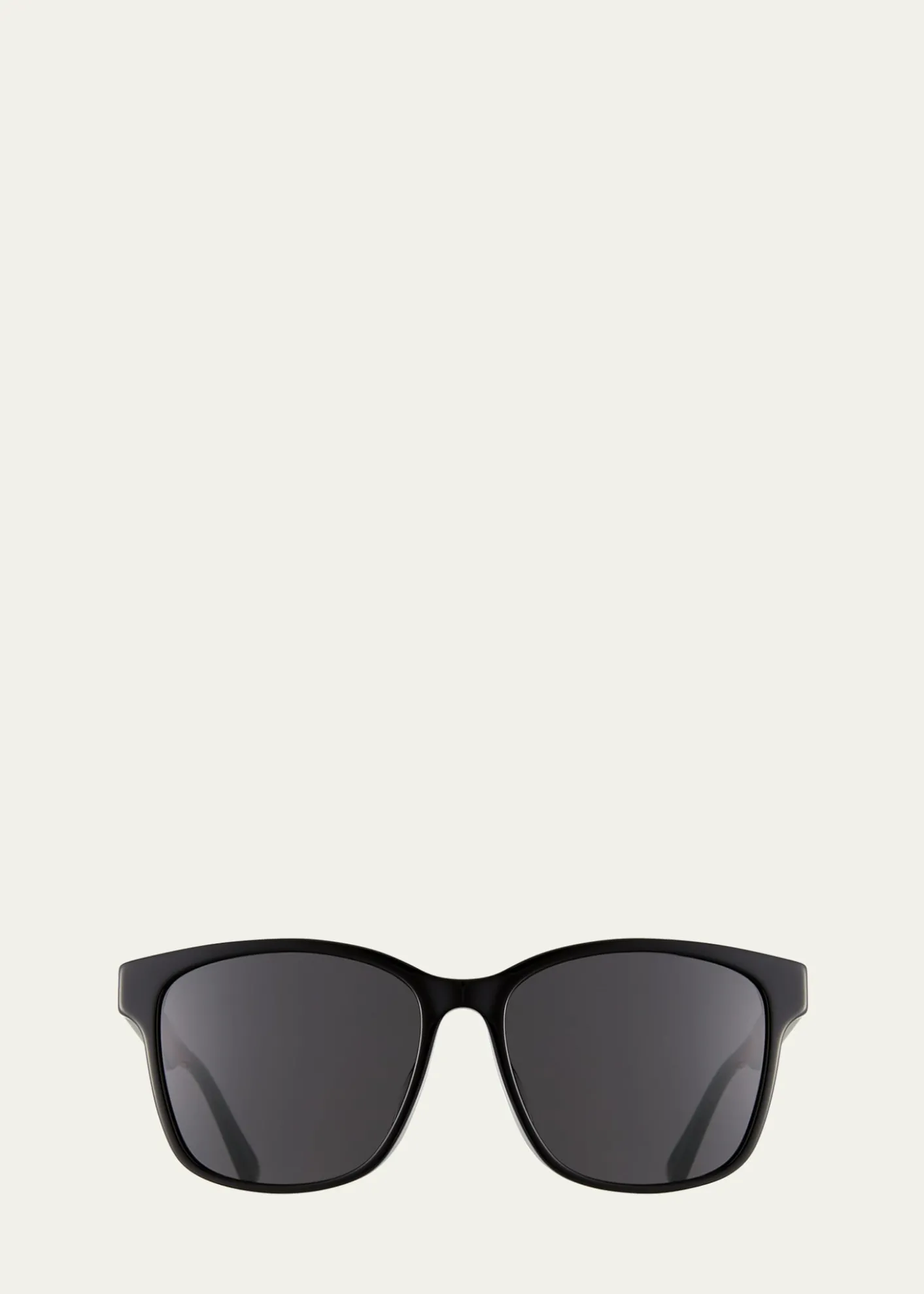 GucciMen's Square Acetate Sunglasses with Signature Web
